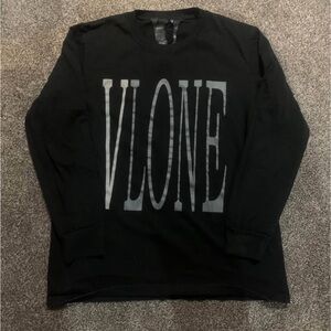 VLONE Black and Gray Graphic Long Sleeve